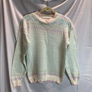 Vintage Thackery Pastel Cottagecore Swater Size Medium